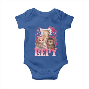 Eepy Sleepy Cats Y2K Bootleg Meme Graphic Baby Onesie Funny Internet Culture Humor