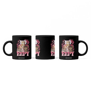 Eepy Sleepy Cats Y2K Bootleg Meme Graphic Coffee Mug Funny Internet Culture Humor
