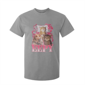 Eepy Sleepy Cats Y2K Bootleg Meme Graphic T Shirt For Kid Funny Internet Culture Humor