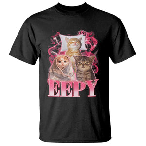 Eepy Sleepy Cats Y2K Bootleg Meme Graphic T Shirt Funny Internet Culture Humor
