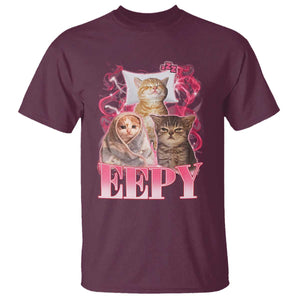 Eepy Sleepy Cats Y2K Bootleg Meme Graphic T Shirt Funny Internet Culture Humor