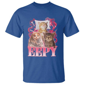 Eepy Sleepy Cats Y2K Bootleg Meme Graphic T Shirt Funny Internet Culture Humor