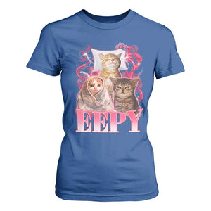 Eepy Sleepy Cats Y2K Bootleg Meme Graphic T Shirt For Women Funny Internet Culture Humor