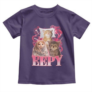 Eepy Sleepy Cats Y2K Bootleg Meme Graphic Toddler T Shirt Funny Internet Culture Humor