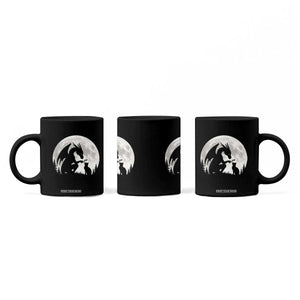 Dragon Boop Cat Full Moon Graphic Coffee Mug Cute Fantasy Animal RPG Gamers