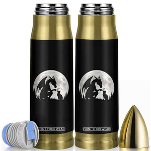 Dragon Boop Cat Full Moon Graphic Bullet Tumbler Cute Fantasy Animal RPG Gamers