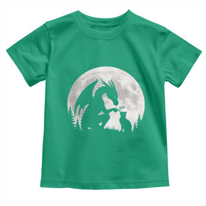 Dragon Boop Cat Full Moon Graphic Toddler T Shirt Cute Fantasy Animal RPG Gamers