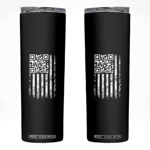 Funny QR Scan Me Trump Dancing Skinny Tumbler Mr President 45 47 TS02 Black Print Your Wear