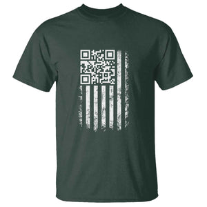 Funny QR Scan Me Trump Dancing T Shirt Mr President 45 47 TS02 Dark Forest Green Print Your Wear
