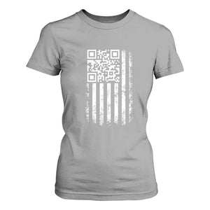 Funny QR Scan Me Trump Dancing T Shirt For Women Mr President 45 47 TS02 Sport Gray Print Your Wear