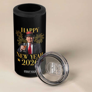 Trump Happy New Year 2026 4 in 1 Can Cooler Tumbler New America Golden Age TS02 Print Your Wear
