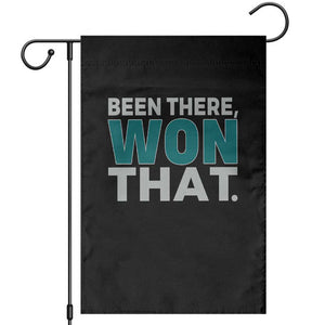 Been There Won That Garden Flag Victory for Football Fans TS02 Black Print Your Wear