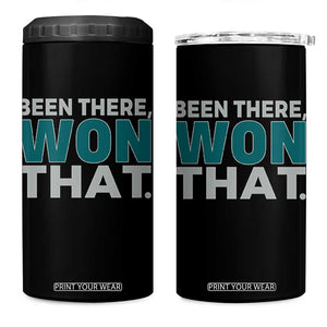 Been There Won That 4 in 1 Can Cooler Tumbler Victory for Football Fans TS02 One Size: 16 oz Black Print Your Wear
