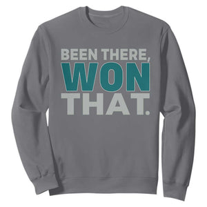 Been There Won That Sweatshirt Victory for Football Fans TS02 Charcoal Print Your Wear