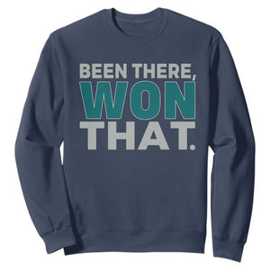 Been There Won That Sweatshirt Victory for Football Fans TS02 Navy Print Your Wear