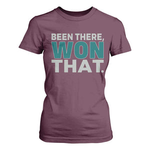 Been There Won That T Shirt For Women Victory for Football Fans TS02 Maroon Print Your Wear