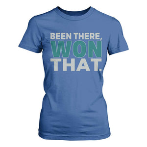 Been There Won That T Shirt For Women Victory for Football Fans TS02 Royal Blue Print Your Wear