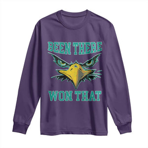 Been There Won That Long Sleeve Shirt Fierce Eagle Eyes TS02 Purple Print Your Wear