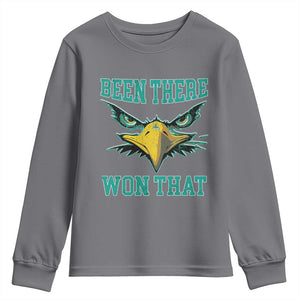 Been There Won That Youth Sweatshirt Fierce Eagle Eyes TS02 Charcoal Print Your Wear
