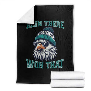 Been There Won That Fierce Eagle Graphic Throw Blanket TS02 Black Print Your Wear