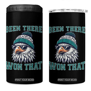 Been There Won That Fierce Eagle Graphic 4 in 1 Can Cooler Tumbler TS02 One Size: 16 oz Black Print Your Wear