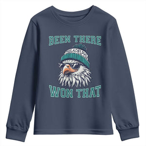 Been There Won That Fierce Eagle Graphic Youth Sweatshirt TS02 Navy Print Your Wear