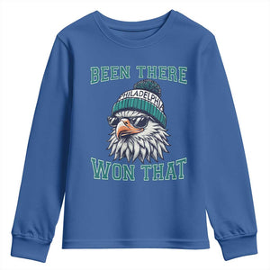 Been There Won That Fierce Eagle Graphic Youth Sweatshirt TS02 Royal Blue Print Your Wear