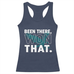 Been There Won That Racerback Tank Top Game Day Champions Sport Fans TS02 Navy Print Your Wear