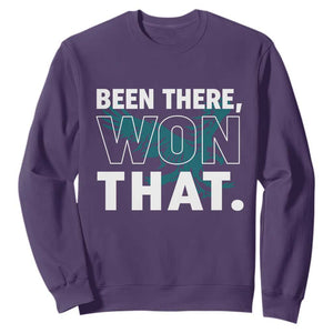 Been There Won That Sweatshirt Game Day Champions Sport Fans TS02 Purple Print Your Wear