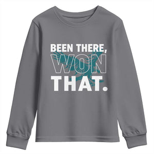 Been There Won That Youth Sweatshirt Game Day Champions Sport Fans TS02 Charcoal Print Your Wear