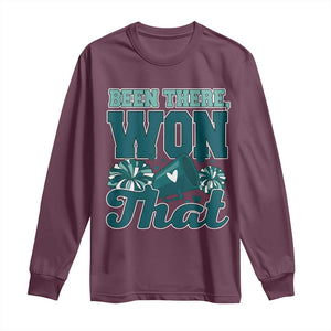 Been There Won That Cheer Spirit Long Sleeve Shirt Game Day Champions Sport Fans TS02 Maroon Print Your Wear