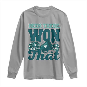 Been There Won That Cheer Spirit Long Sleeve Shirt Game Day Champions Sport Fans TS02 Sport Gray Print Your Wear