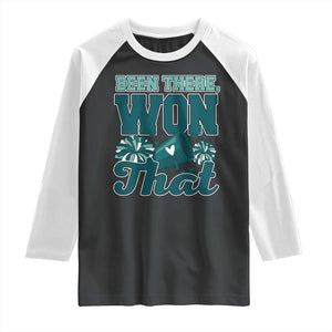 Been There Won That Cheer Spirit Raglan Shirt Game Day Champions Sport Fans TS02 Black White Print Your Wear
