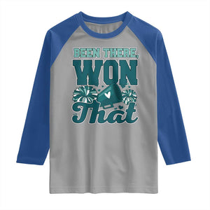 Been There Won That Cheer Spirit Raglan Shirt Game Day Champions Sport Fans TS02 Sport Gray Royal Print Your Wear