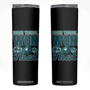 Been There Won That Cheer Spirit Skinny Tumbler Game Day Champions Sport Fans TS02 Black Print Your Wear