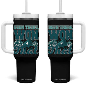 Been There Won That Cheer Spirit Tumbler With Handle Game Day Champions Sport Fans TS02 One Size: 40 oz Black Print Your Wear