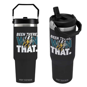 Been There Won That Fierce Eagle Flip Straw Tumbler Game Day Champions Sport Fans TS02 One Size: 30 oz Black Print Your Wear