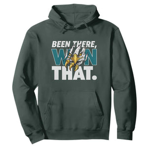 Been There Won That Fierce Eagle Hoodie Game Day Champions Sport Fans TS02 Dark Forest Green Print Your Wear