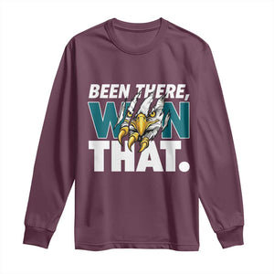 Been There Won That Fierce Eagle Long Sleeve Shirt Game Day Champions Sport Fans TS02 Maroon Print Your Wear