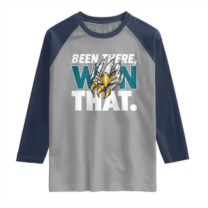 Been There Won That Fierce Eagle Raglan Shirt Game Day Champions Sport Fans TS02 Sport Gray Navy Print Your Wear