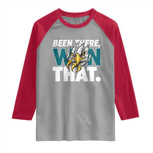 Been There Won That Fierce Eagle Raglan Shirt Game Day Champions Sport Fans TS02 Sport Gray Red Print Your Wear