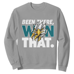 Been There Won That Fierce Eagle Sweatshirt Game Day Champions Sport Fans TS02 Sport Gray Print Your Wear