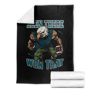 Been There Won That Fierce Football Graphic Throw Blanket Game Day Champions Sport Fans TS02 Black Print Your Wear