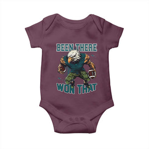 Been There Won That Fierce Football Graphic Baby Onesie Game Day Champions Sport Fans TS02 Maroon Print Your Wear
