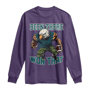 Been There Won That Fierce Football Graphic Long Sleeve Shirt Game Day Champions Sport Fans TS02 Purple Print Your Wear