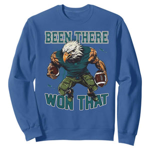 Been There Won That Fierce Football Graphic Sweatshirt Game Day Champions Sport Fans TS02 Royal Blue Print Your Wear
