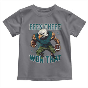 Been There Won That Fierce Football Graphic Toddler T Shirt Game Day Champions Sport Fans TS02 Charcoal Print Your Wear