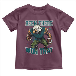 Been There Won That Fierce Football Graphic Toddler T Shirt Game Day Champions Sport Fans TS02 Maroon Print Your Wear