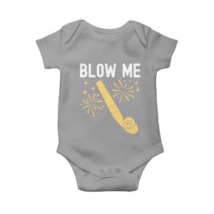 Funny Offensive Blow Me Baby Onesie Adult Humor Party Celebration TS02 Sport Gray Print Your Wear