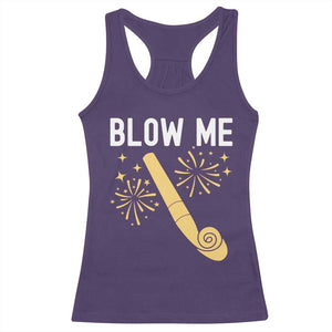 Funny Offensive Blow Me Racerback Tank Top Adult Humor Party Celebration TS02 Purple Print Your Wear